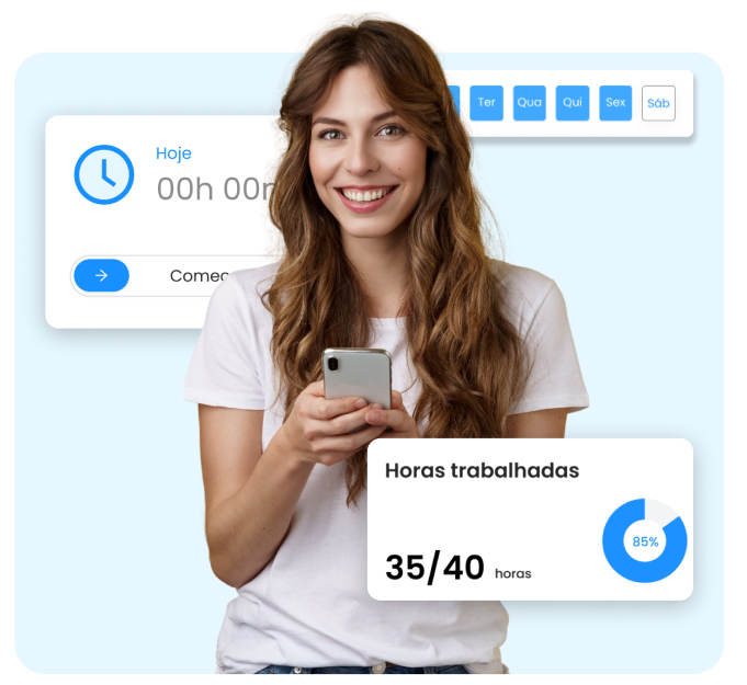 Pessoa com telemóvel